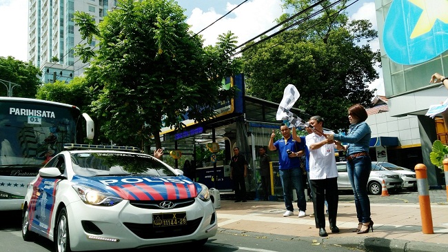 Pelepasan rombongan Network Rally 4G LTE XL Surabaya 