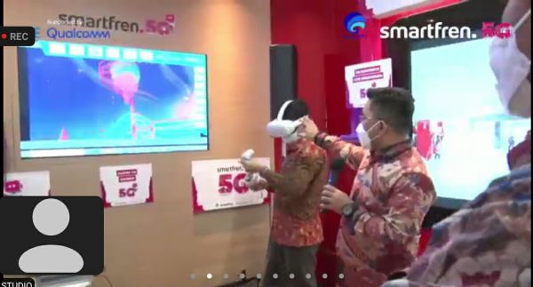 Pengujian Smarftren 5G Virtual Reality