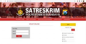 SP2HP Satreskrim Polrestabes Surabaya__