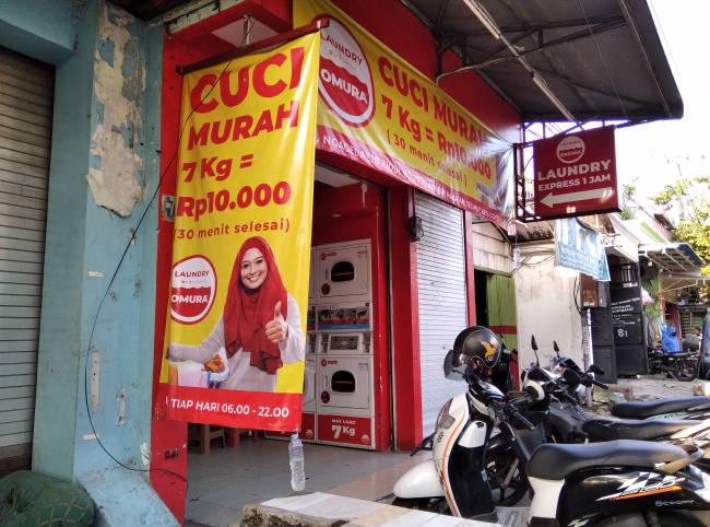 Jasa Cuci Laundry Koin Surabaya