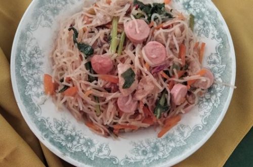 Resep Bihun Goreng Sosis menu sarapan praktis